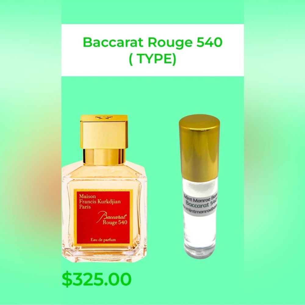Baccarat rouge 540 ( TYPE) Perfume Oil